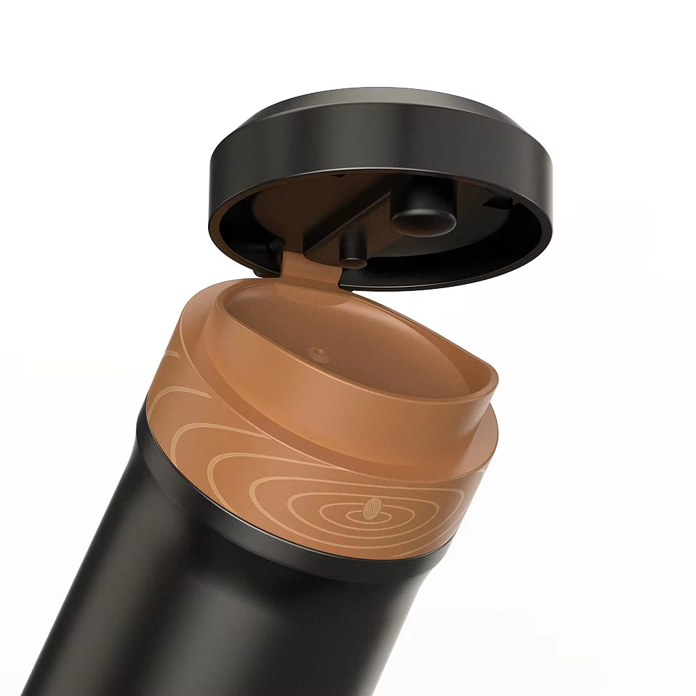 Portable Coffee Maker Stainless Steel Insulated Coffee Press Car Travel French Press Tea Maker Coffee Pot Outdoor Coffee Mug Cup